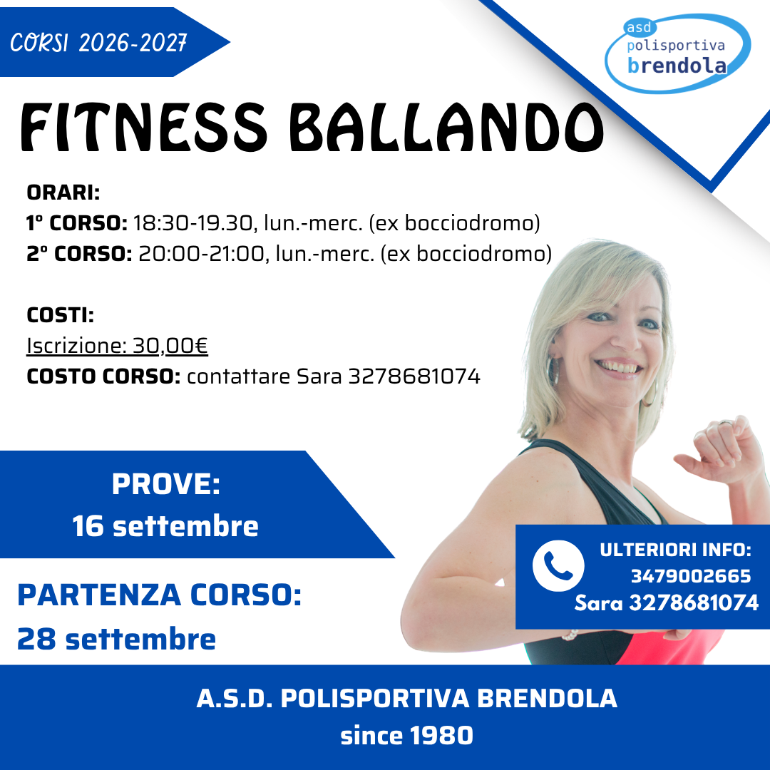 Volantino del corso: Fitness Ballando