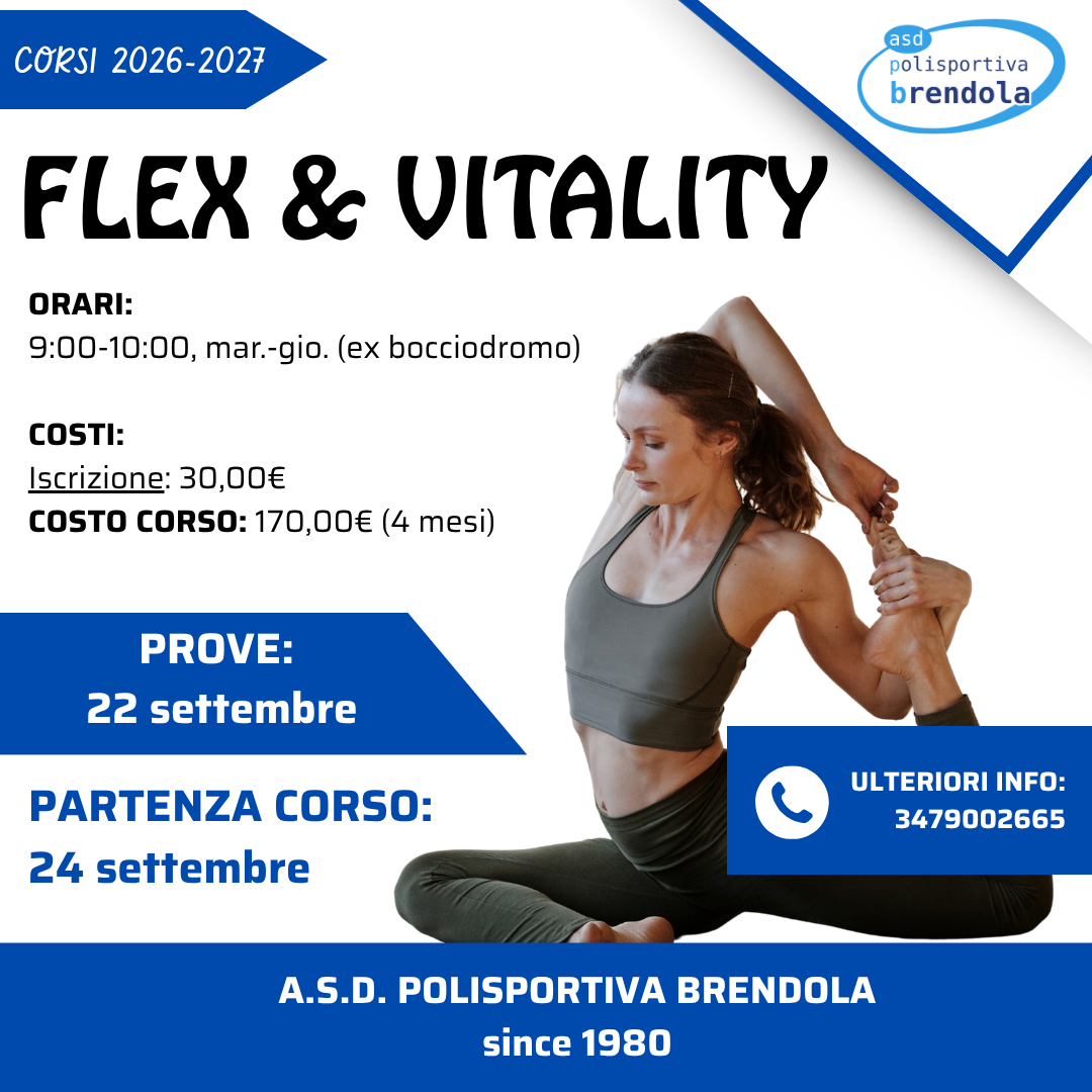 Volantino del corso: Flex & Vitality