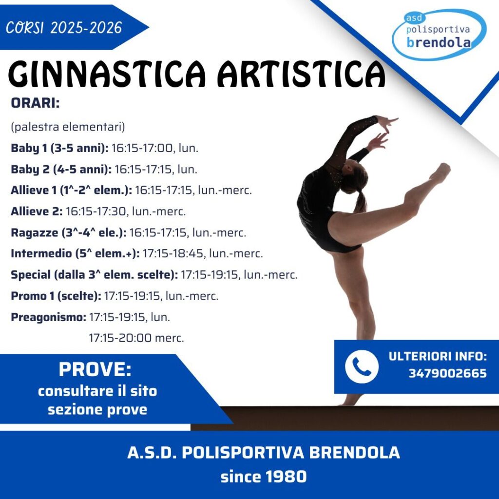 Ginnastica Artistica Corsi Brendola