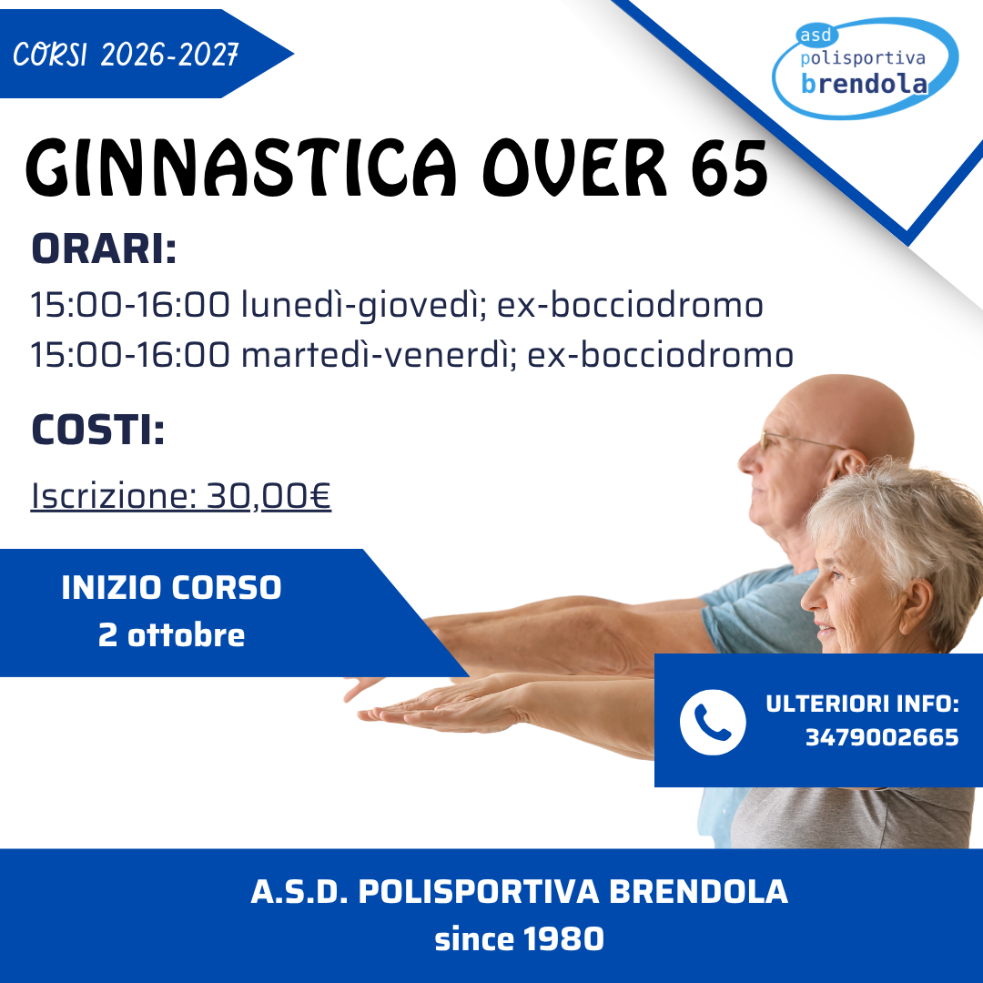 Volantino del corso: Ginnastica Dolce Over