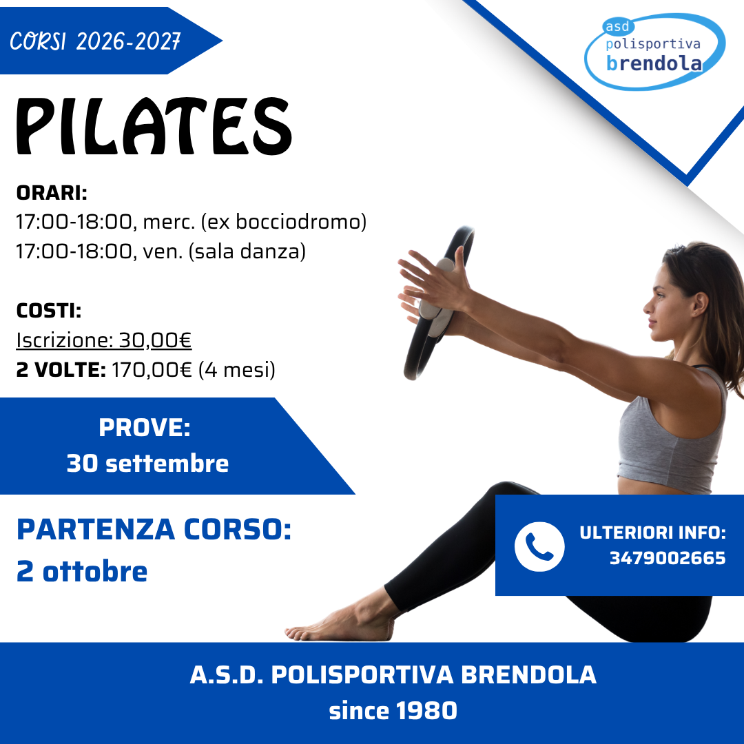 Volantino del corso: Pilates