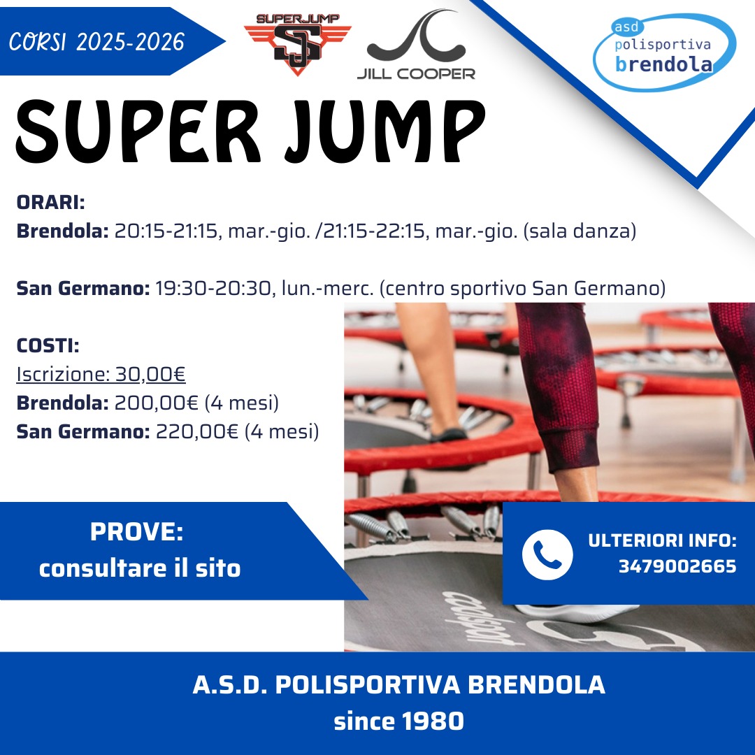 Volantino del corso: Super Jump