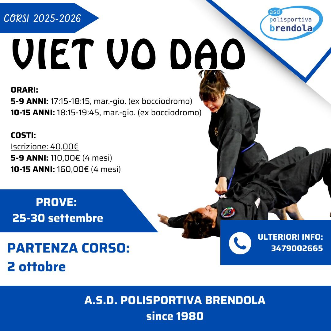Volantino del corso: Viet vo dao