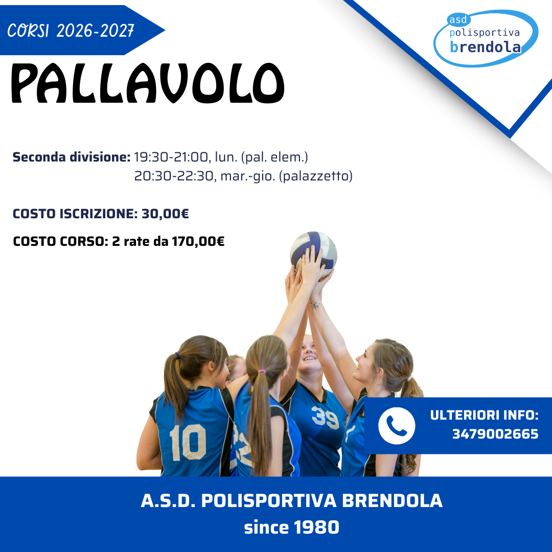 Volantino del corso: Pallavolo Adulti