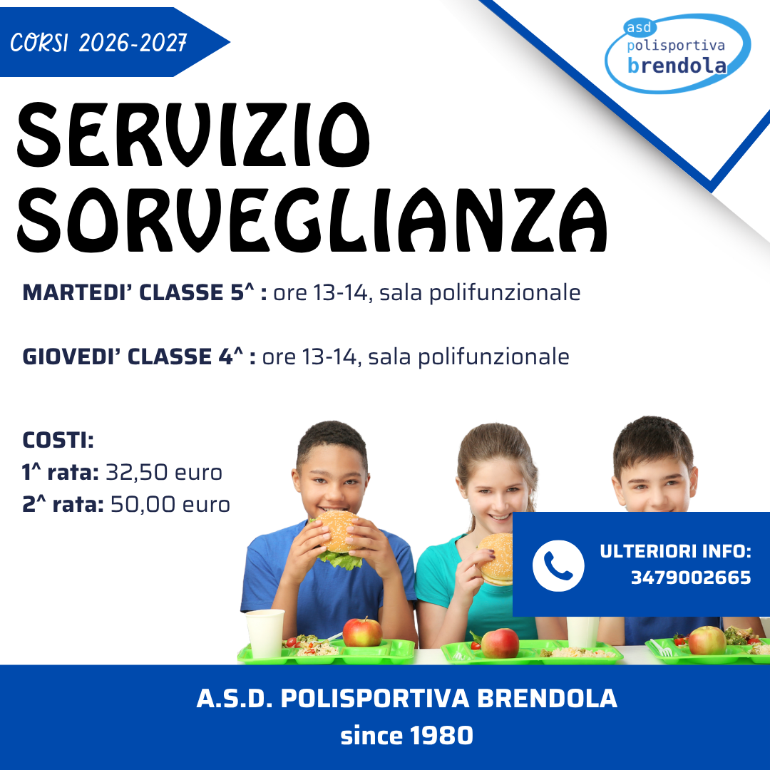 Volantino del corso: Servizio Sorveglianza