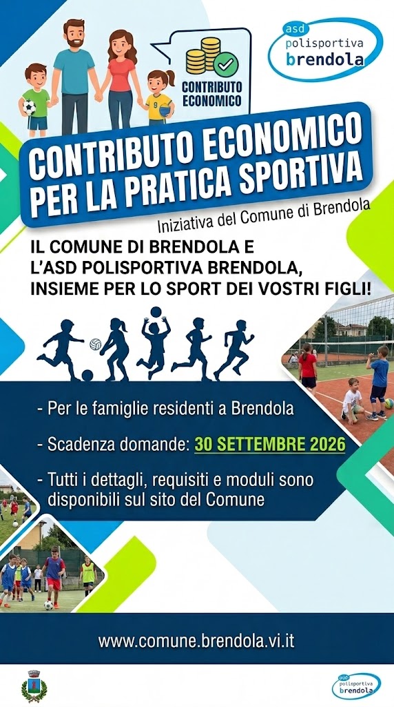 Contributo economico alle famiglie per lo sport